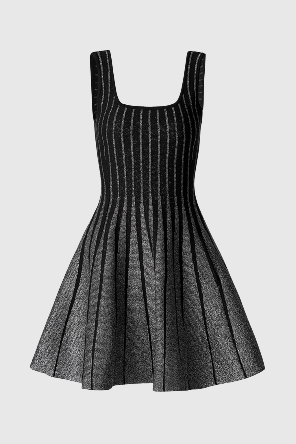 Flowering Girl Women Bolboli Glitter Jacquard Knit Flared Mini Dress