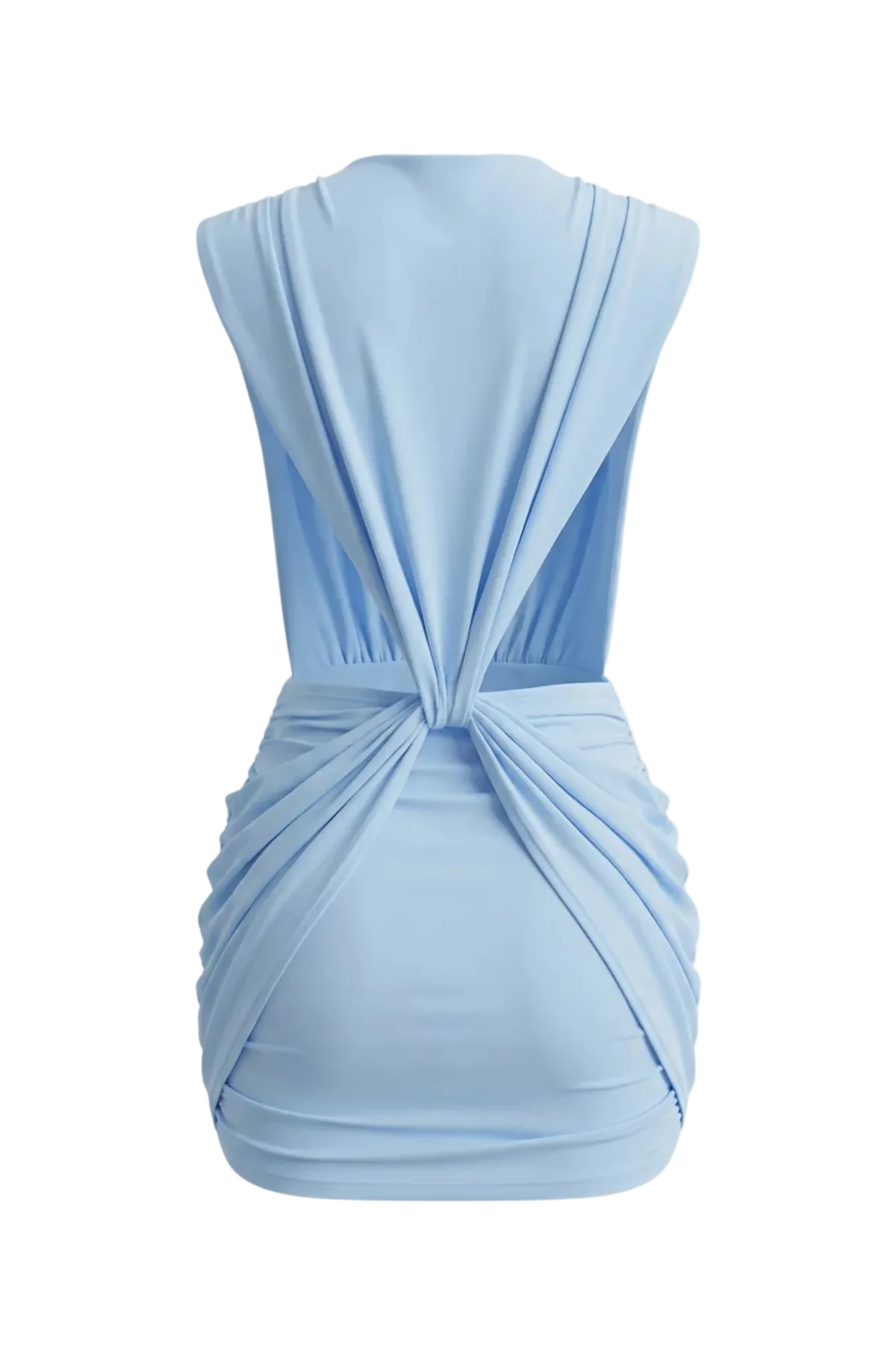 Boonea Draped Mini Dress - Blue