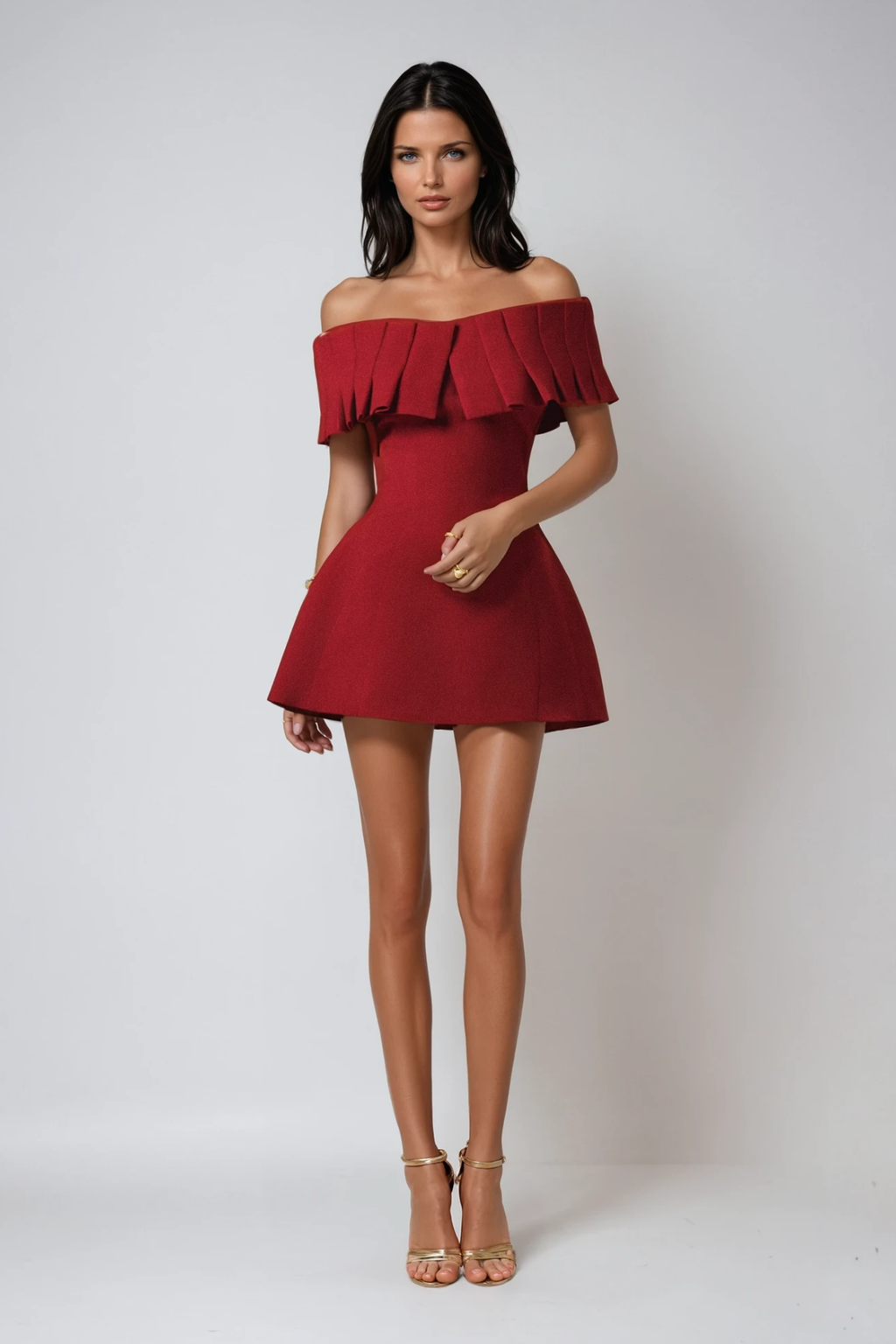 Flowering Girl Women Braam Strapless Ruch Mini Dress
