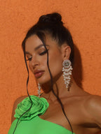 Flowering Girl Women Brioni Pearl Fringe Earrings