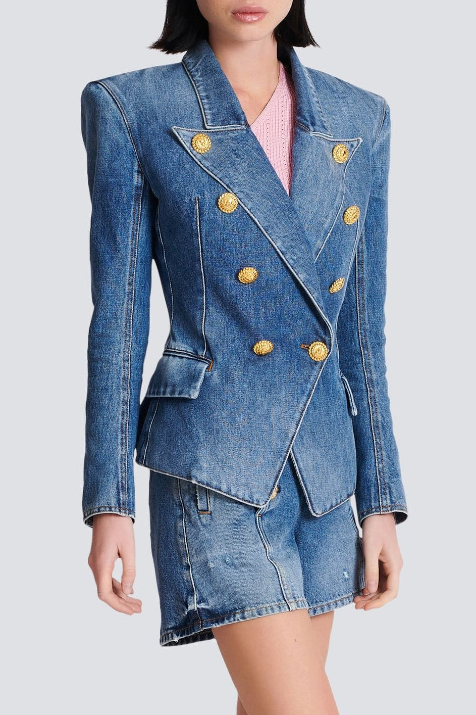 Flowering Girl Women Brittia Button Denim Jacket