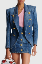 Flowering Girl Women Brittia Button Denim Jacket