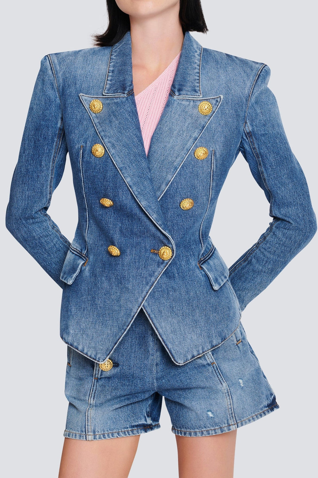 Flowering Girl Women Brittia Button Denim Jacket
