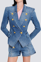Flowering Girl Women Brittia Button Denim Jacket