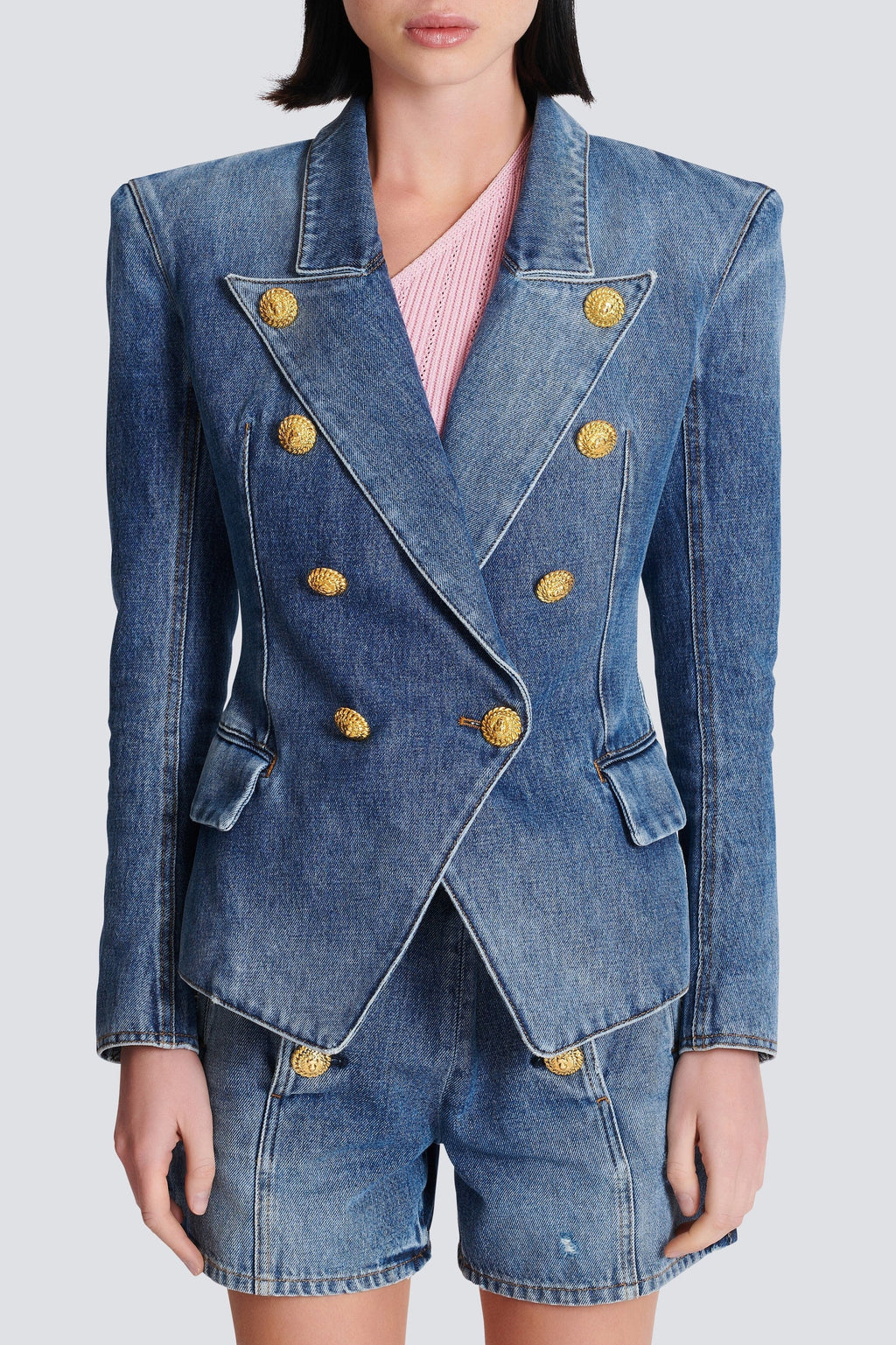 Flowering Girl Women Brittia Button Denim Jacket