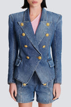 Flowering Girl Women Brittia Button Denim Jacket