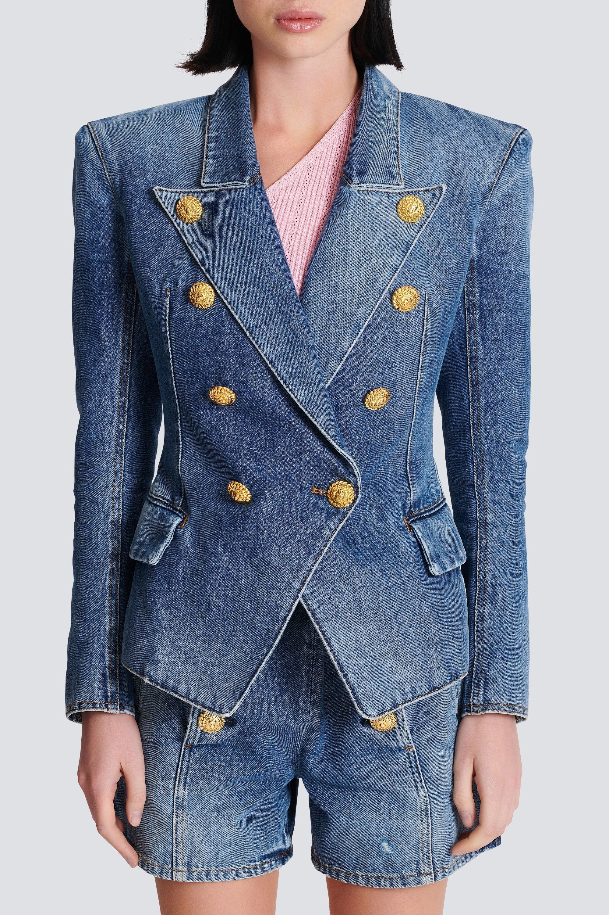 Flowering Girl Women Brittia Button Denim Jacket