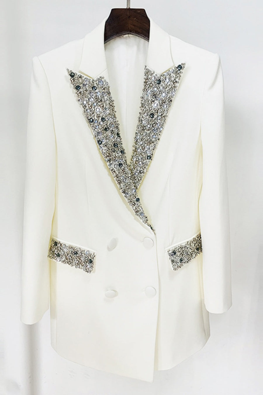 Flowering Girl Women Brooklyn Diamante Embellished Blazer Dress