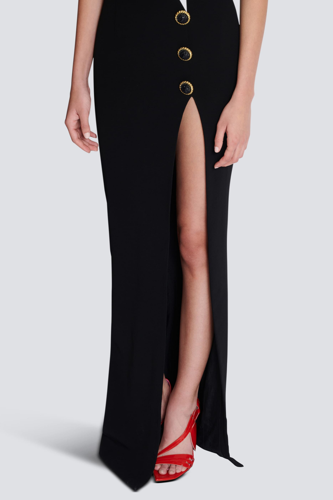 Flowering Girl Women Bruna Two-Tone Split Maxi Bandage Dress