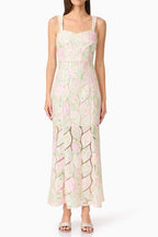 karen Floral maxi Dress in multicolor