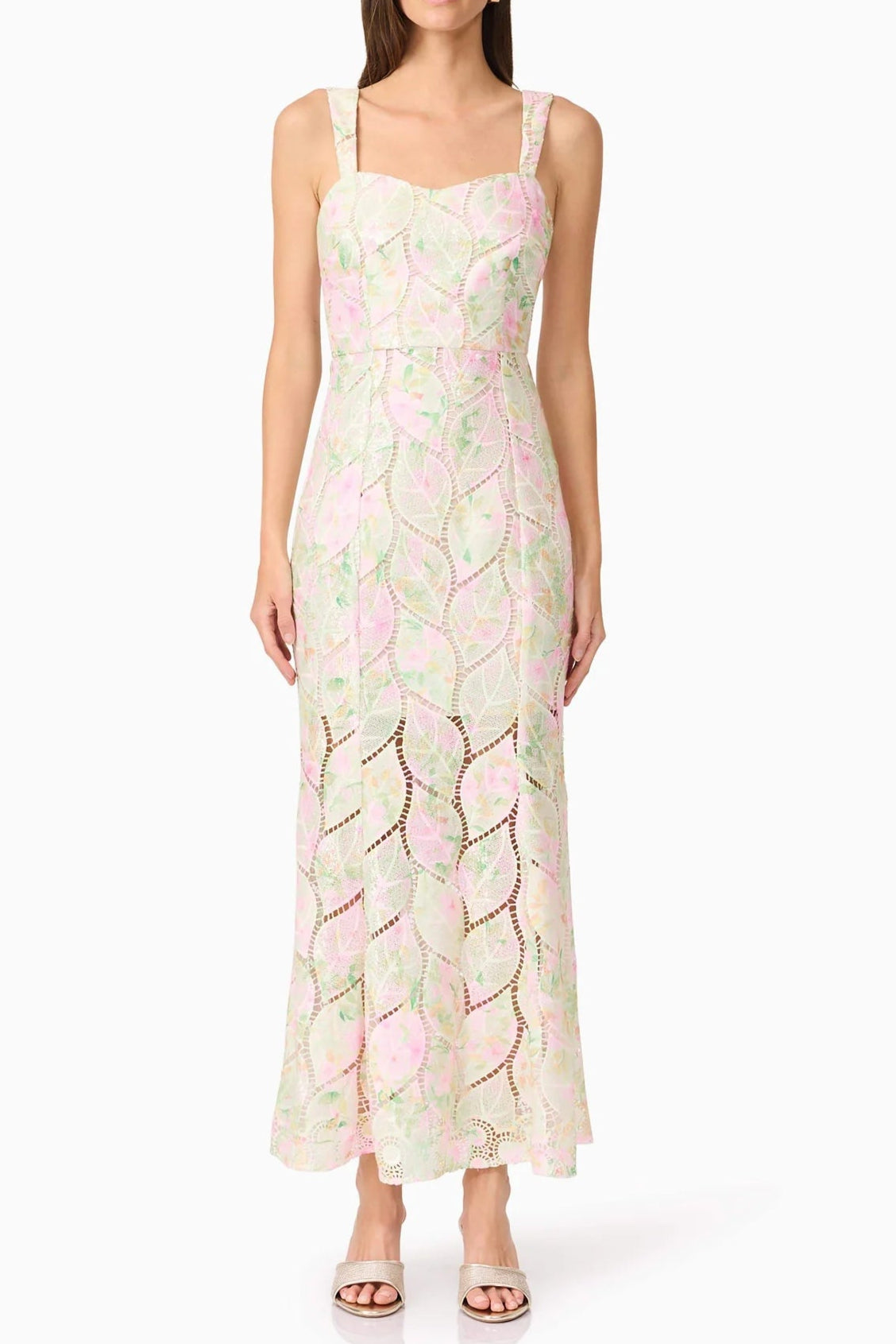 karen Floral maxi Dress in multicolor
