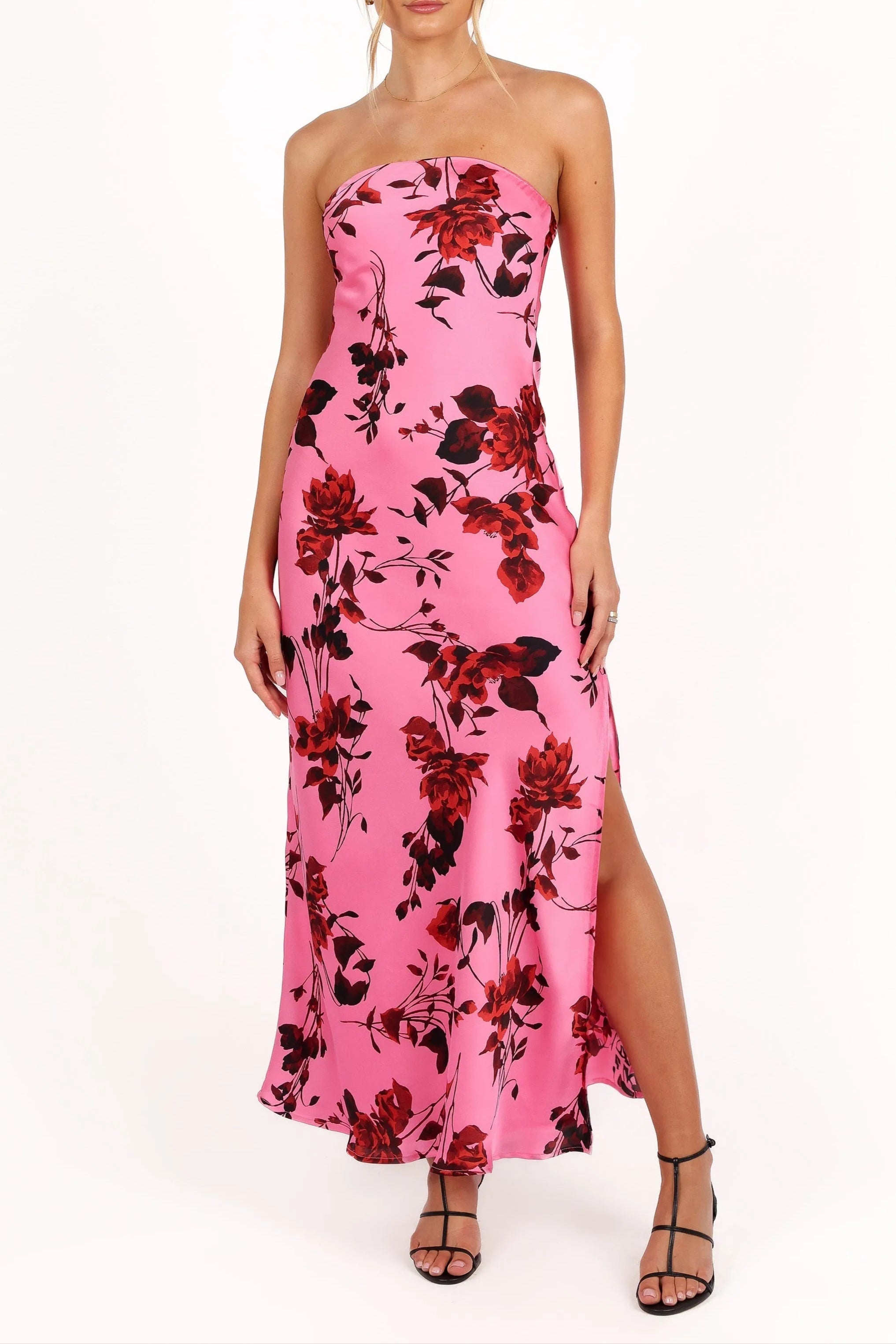 Flowering Girl Women Bryden Strapless Maxi Dress In Rose Pink