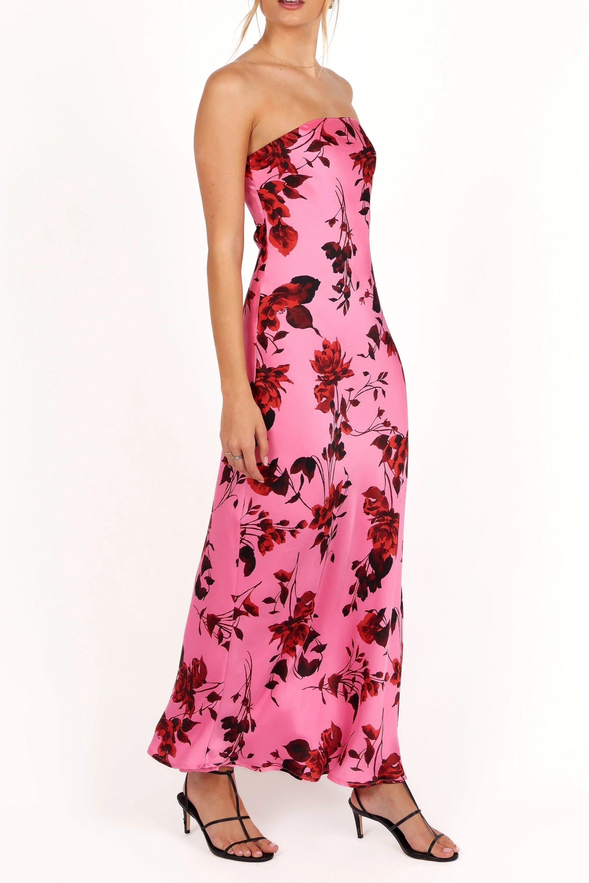 Flowering Girl Women Bryden Strapless Maxi Dress In Rose Pink