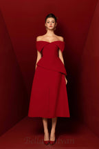 Flowering Girl Women Harper Off-shoulder Set in red
