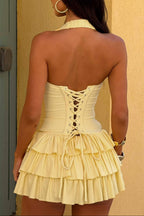 Carie Mini Dress Baby Yellow