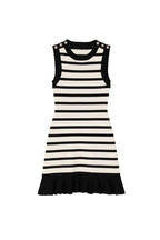 Flowering Girl Women Cactus Striped Knit Sleeveless Mini Dress