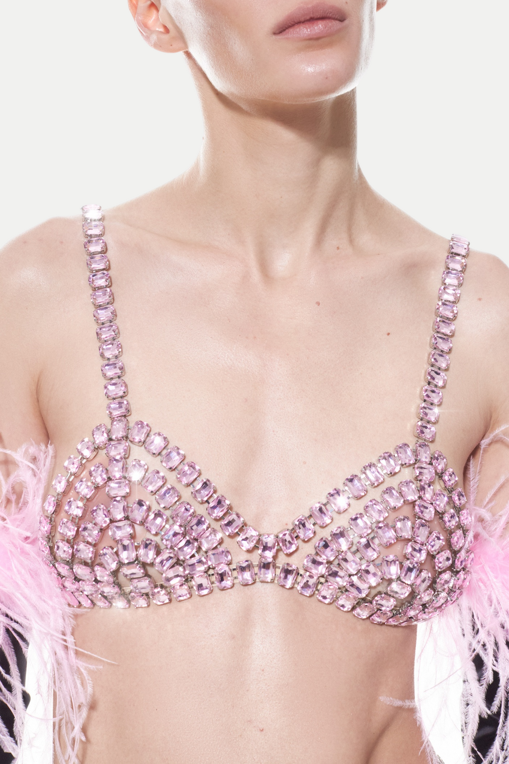 Flowering Girl Women Cael Crystal Bra - Silver
