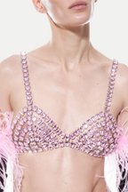 Flowering Girl Women Cael Crystal Bra - Silver