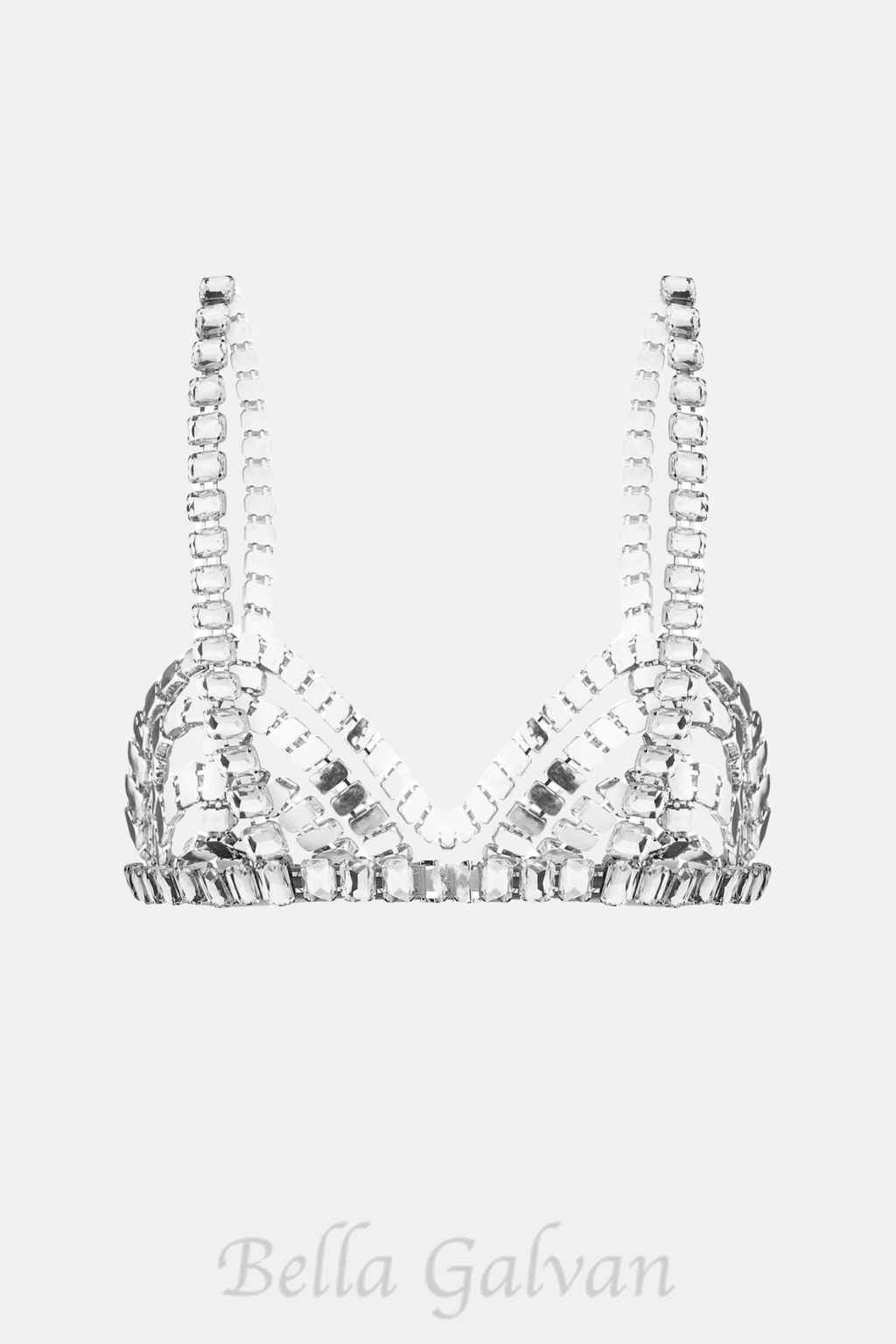 Flowering Girl Women Cael Crystal Bra in Silver
