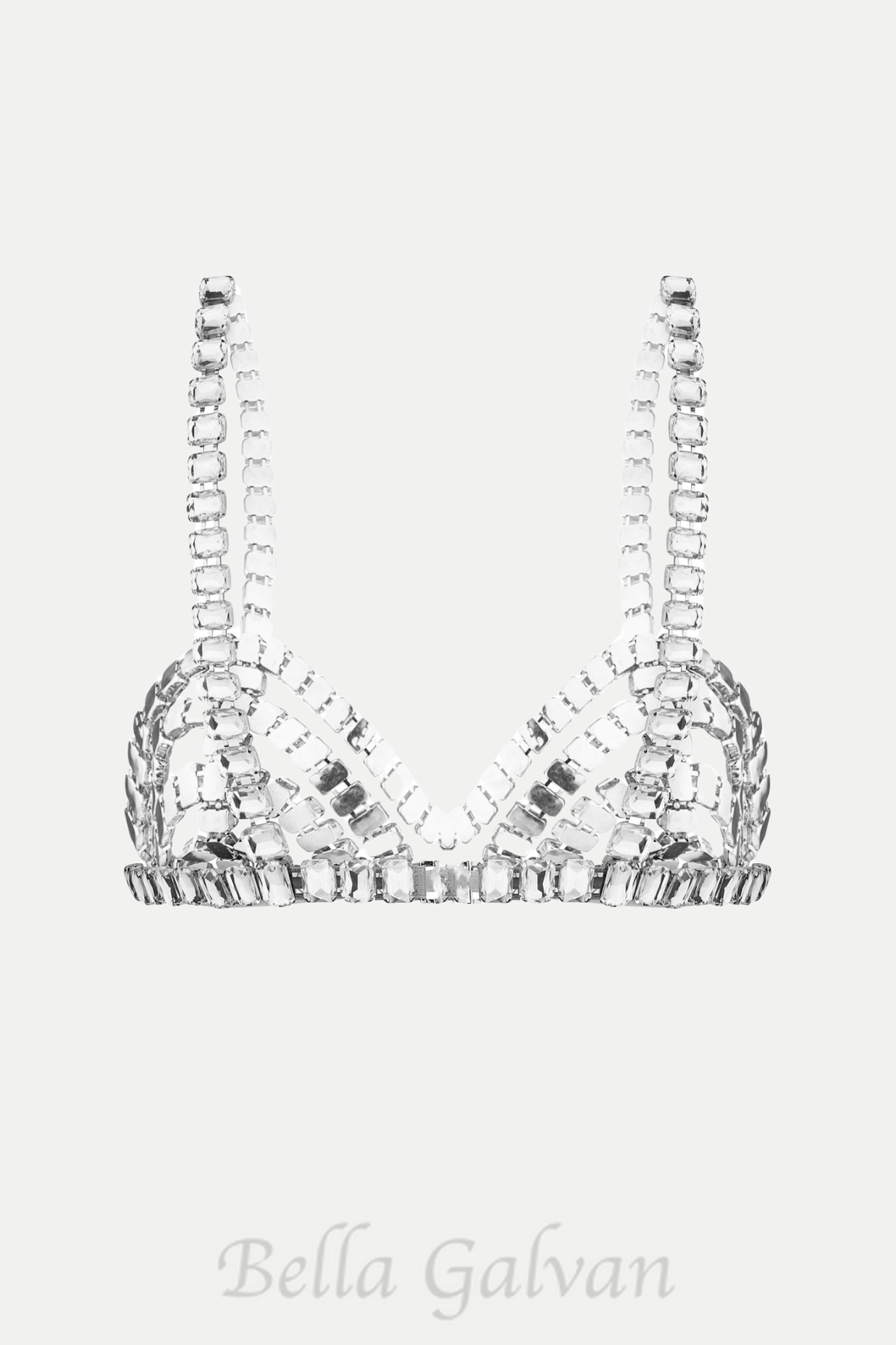 Flowering Girl Women Cael Crystal Bra in Silver