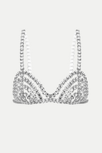 Flowering Girl Women Cael Crystal Bra - Silver