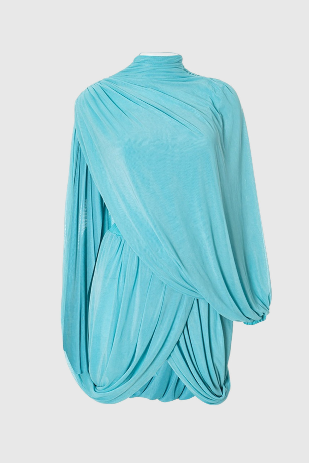 Flowering Girl Women Cahya Asymmetric Draped Mesh Mini Dress