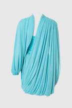 Flowering Girl Women Cahya Asymmetric Draped Mesh Mini Dress