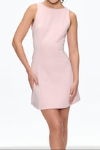 bernice Pearl Bow Backless Mini Dress in pink