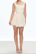 lorraine Sleeveless Mini Dress In Apricot