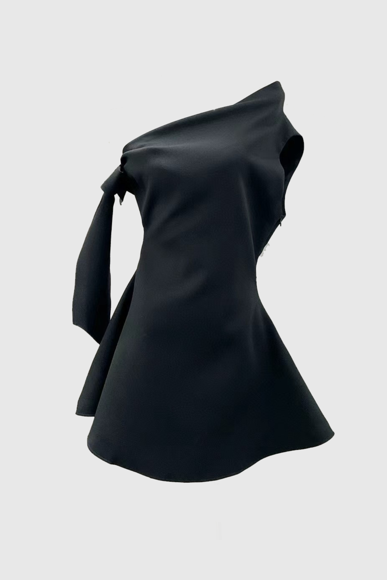 Flowering Girl Women Calwa Asymmetric One Shoulder Flare Mini Dress