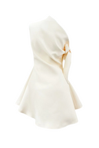 Calwa Asymmetric One Shoulder Flare Mini Dress