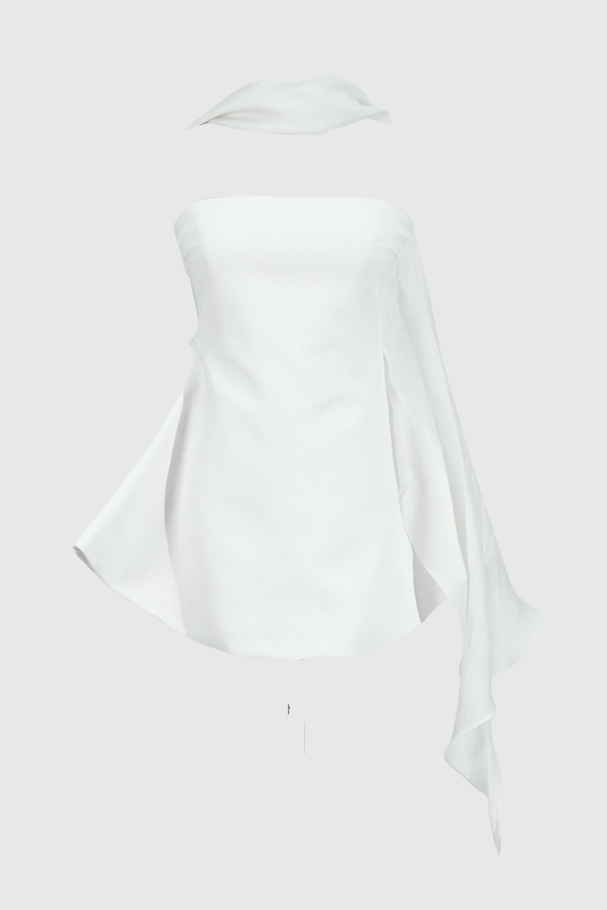 Flowering Girl Women Calwa Scarf Strapless Flare Mini Dress