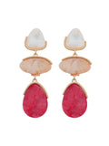 Flowering Girl Women Camber Multi Layers Acrylic Earrings
