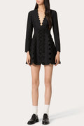 Flowering Girl Women Cambria Bow Scalloped Mini Dress