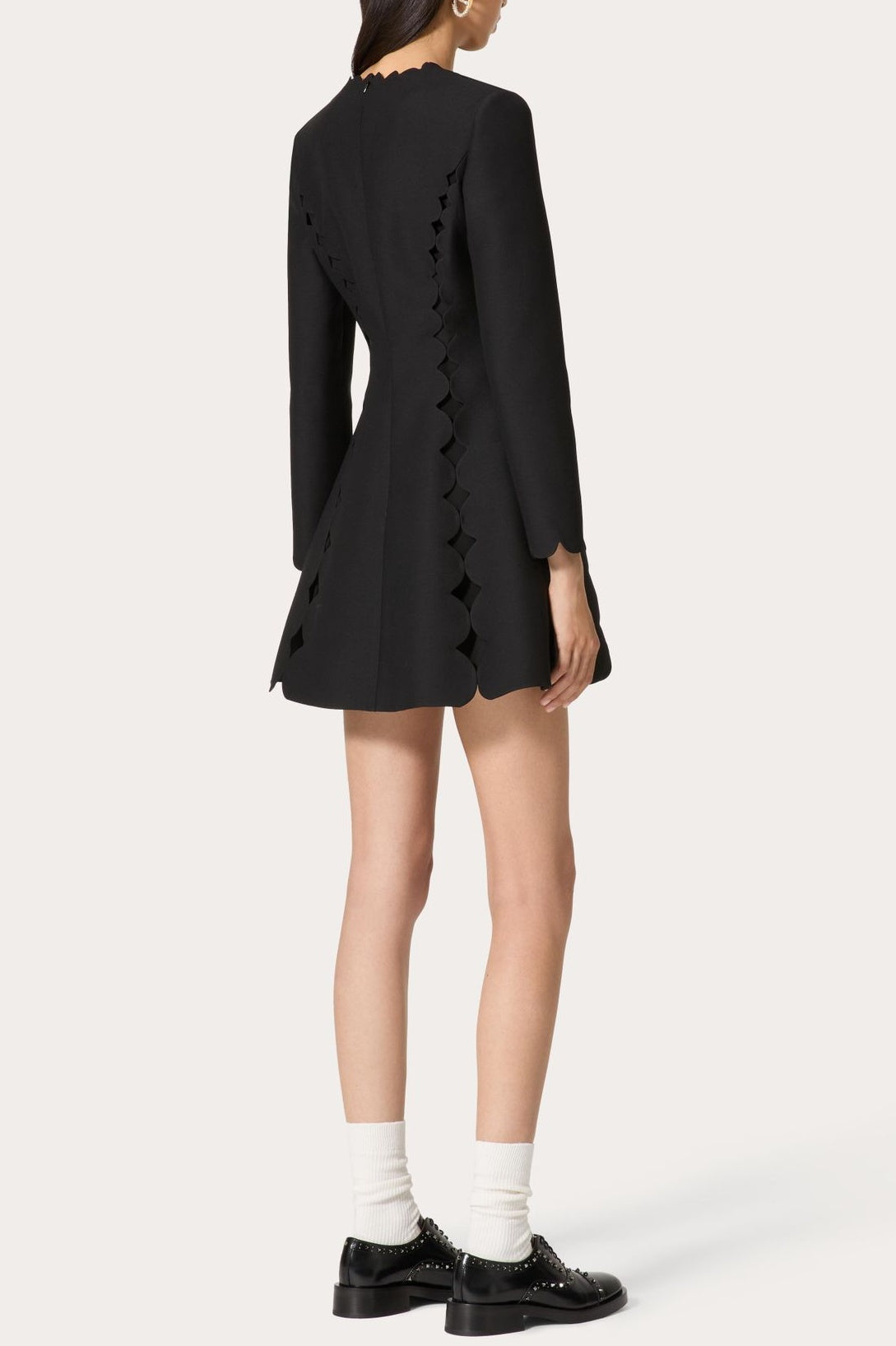 Flowering Girl Women Cambria Bow Scalloped Mini Dress