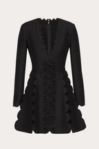 Flowering Girl Women Cambria Bow Scalloped Mini Dress