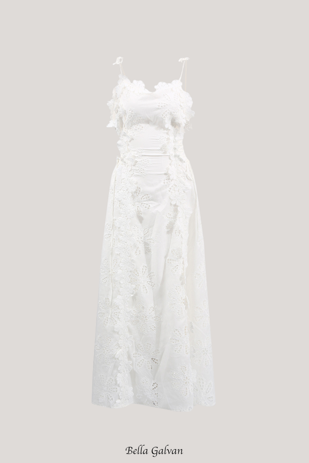 kimberley Spaghetti Embroidered Maxi Dress