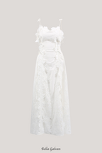 kimberley Spaghetti Embroidered Maxi Dress