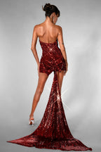 Flowering Girl Women Dailyn Bow Sequin Mini Dress