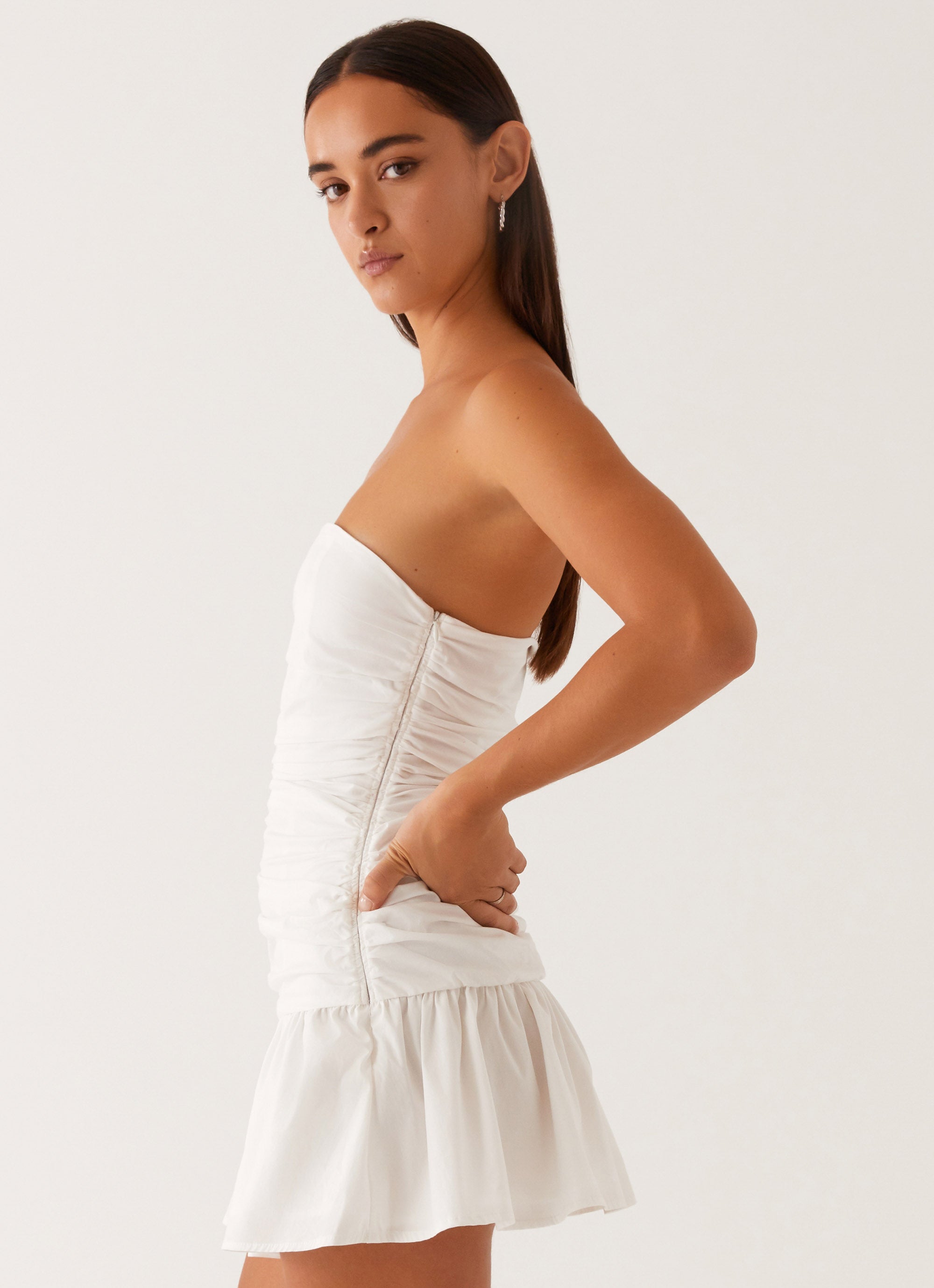 Flowering Girl Women Carmel Mini Dress - White