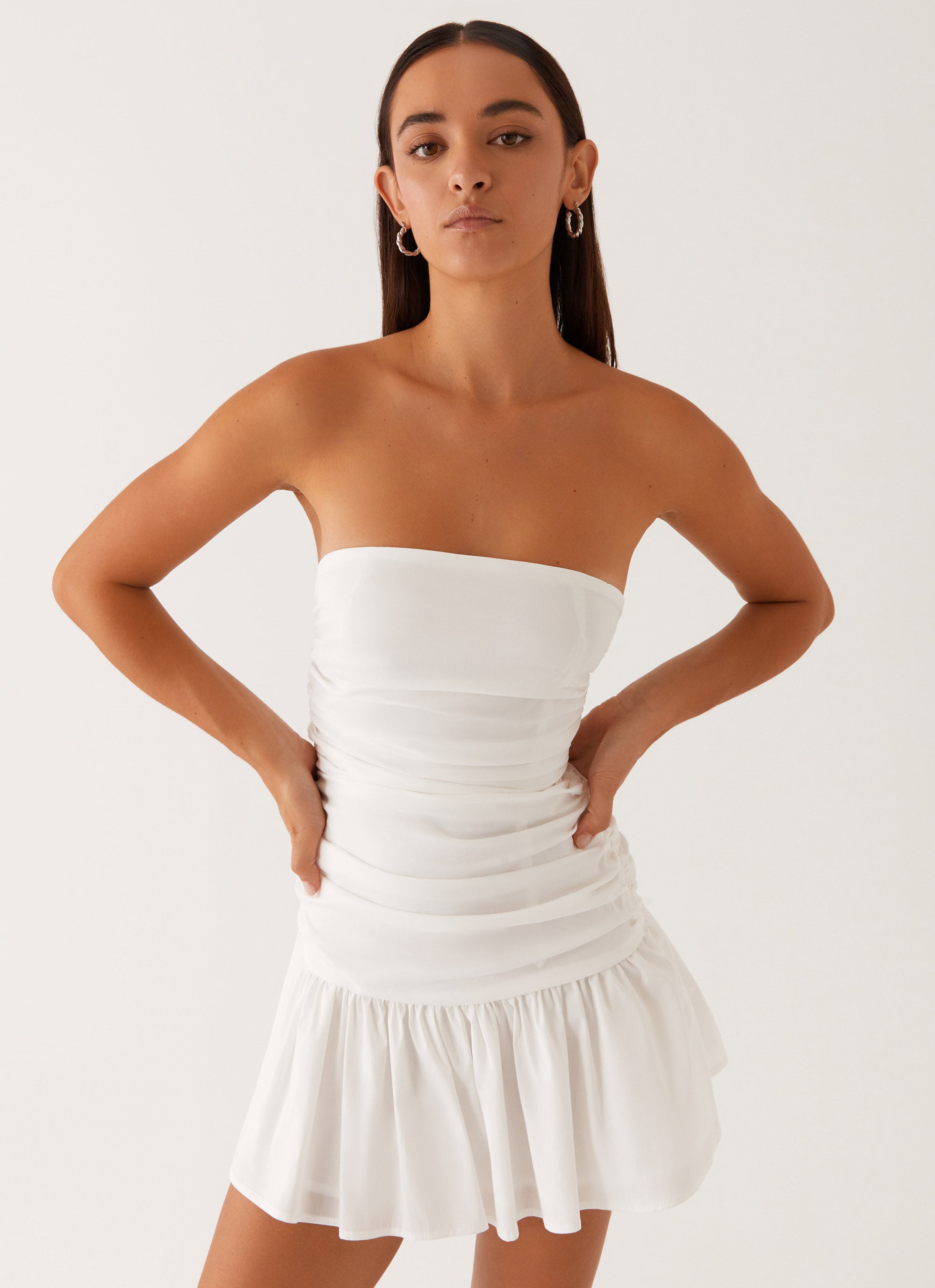Flowering Girl Women Carmel Mini Dress - White