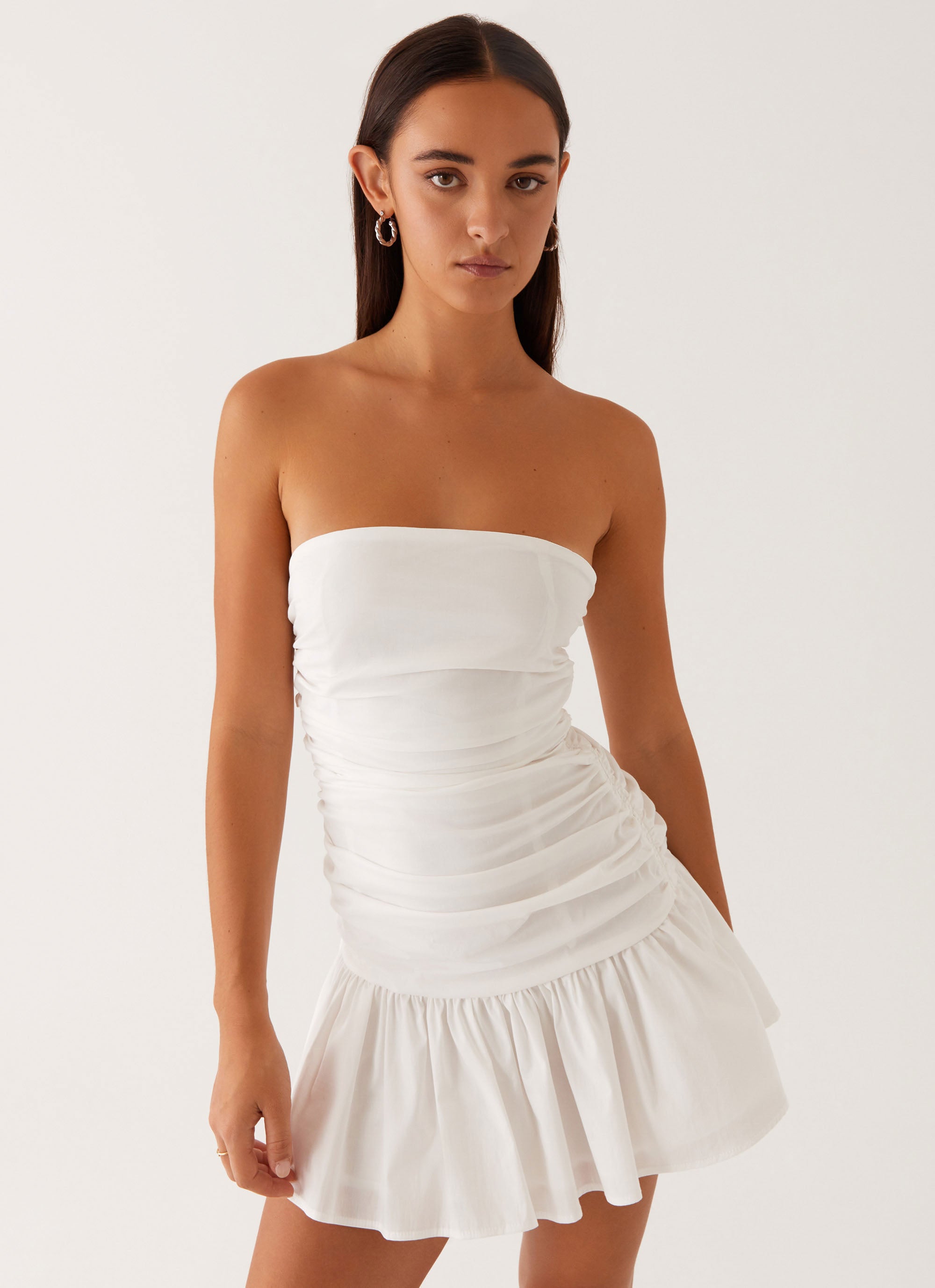 Flowering Girl Women Carmel Mini Dress - White