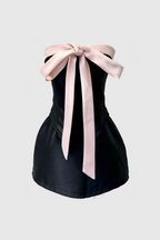 Flowering Girl Women Carrolyn Bow Strapless Corset Two Piece Set