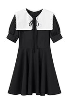 Flowering Girl Women Chloe Doll Collar Puff Sleeve Mini Dress