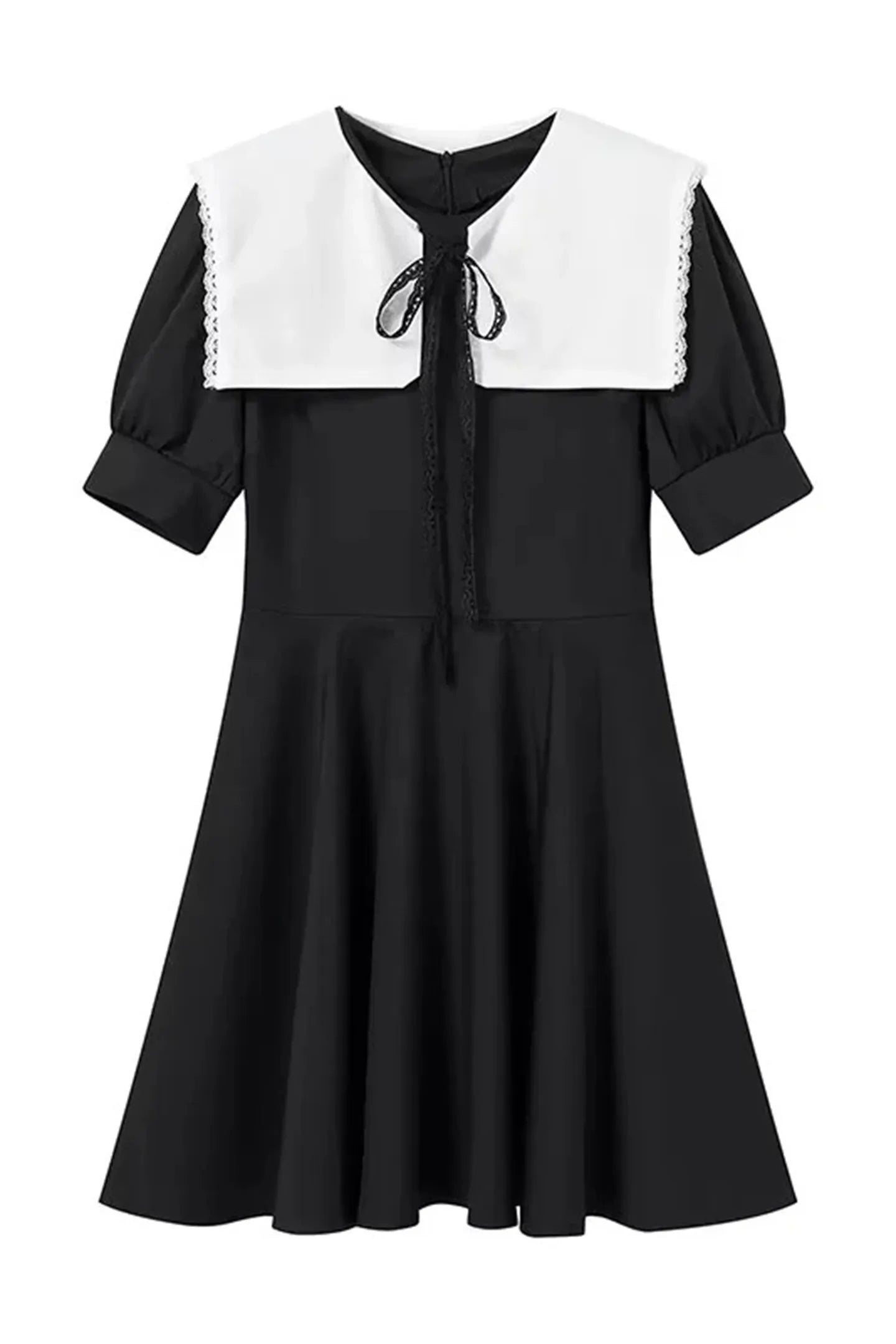 Flowering Girl Women Chloe Doll Collar Puff Sleeve Mini Dress