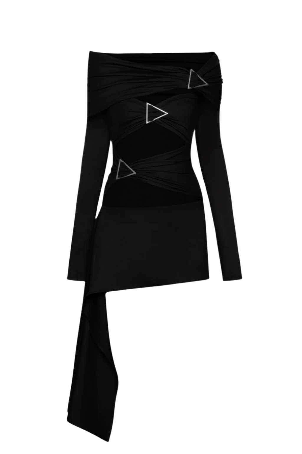Flowering Girl Women Christe Asymmetric Cutout Mini Dress