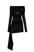 Flowering Girl Women Christe Asymmetric Cutout Mini Dress