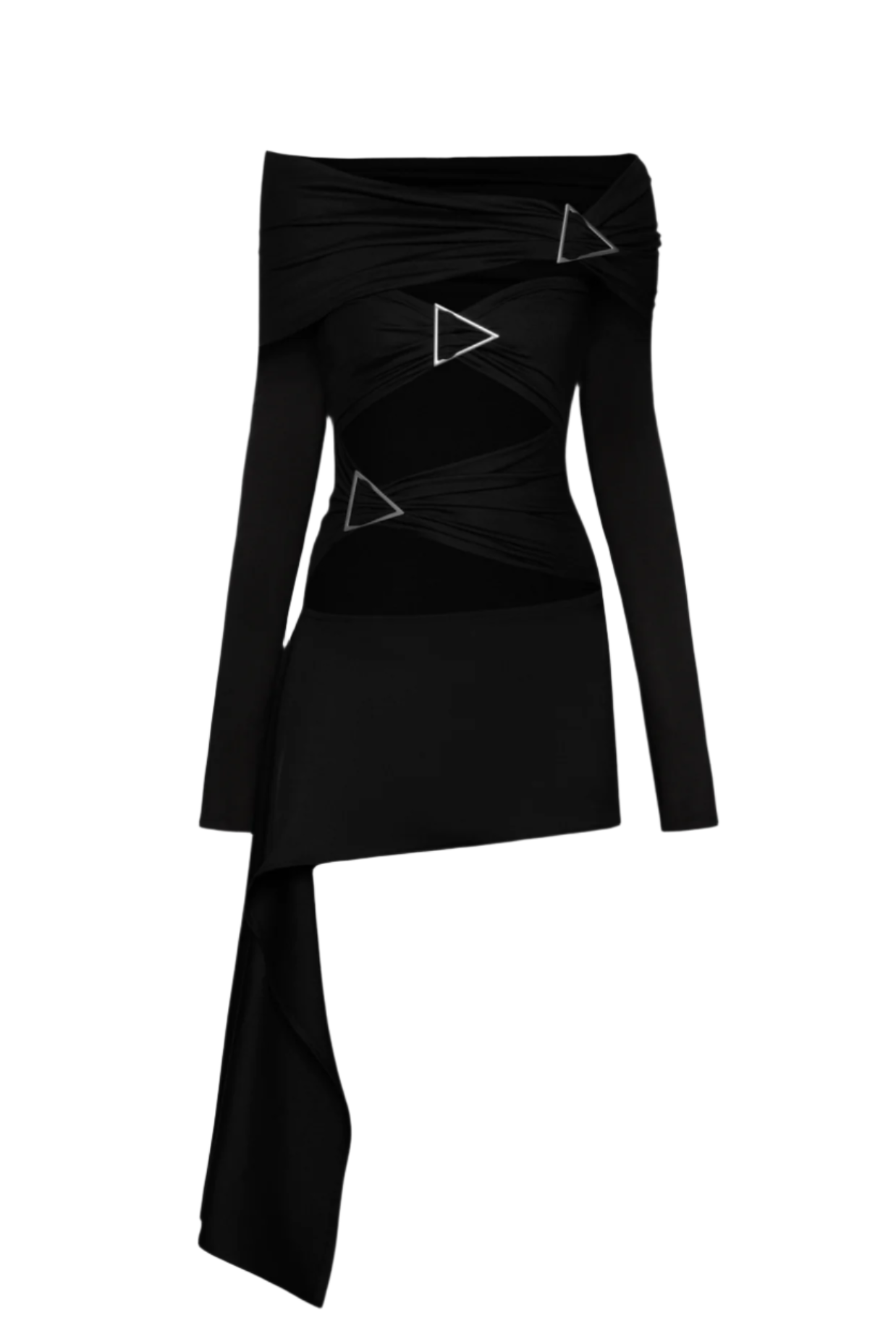 Flowering Girl Women Christe Asymmetric Cutout Mini Dress