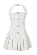 Flowering Girl Women Christine Halterneck Tweed Mini Dress