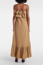 Flowering Girl Women Clarrisa Ruffled Strapless Maxi Dress